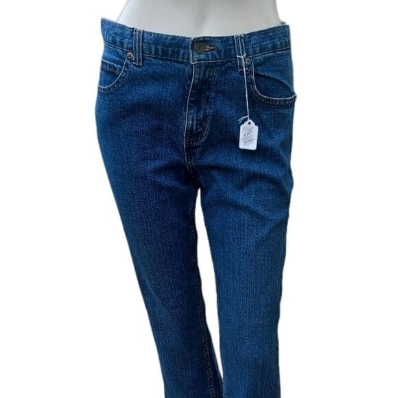 419510..Eddie Bauer Ankle Bootcut Jeans Size 6P,  W28" 27"Inseam 9"Rise - Picture 1 of 10